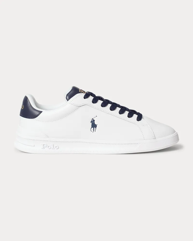 Ralph Lauren Ledersneaker Court White