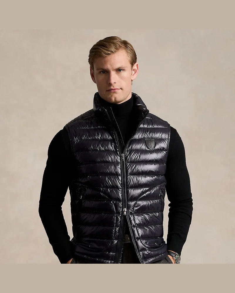 Ralph Lauren Glänzende Daunenweste Black