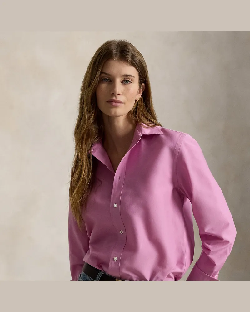 Ralph Lauren Relaxed-Fit Hemd aus Baumwolle und Seide Pink