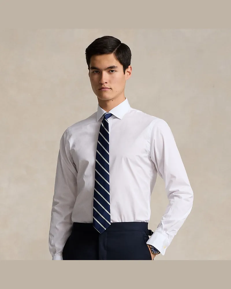 Ralph Lauren Custom-Fit Hemd aus Popeline White