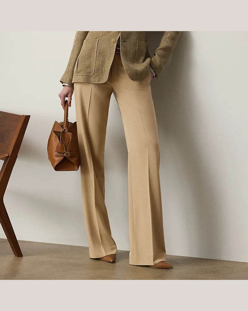 Ralph Lauren Hose Corrine aus Wollgabardine Tan