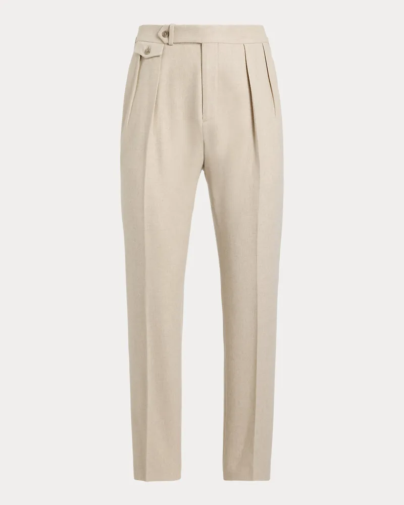 Ralph Lauren Anzughose aus Wollflanell Tan