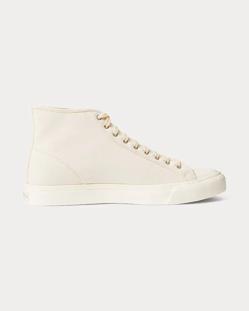 Ralph Lauren Segeltuch-Sneaker Mayport Cream