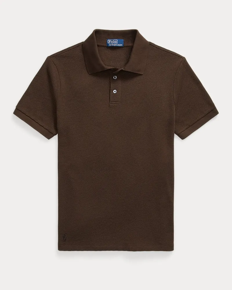 Ralph Lauren Standard-Fit Poloshirt mit Struktur Brown