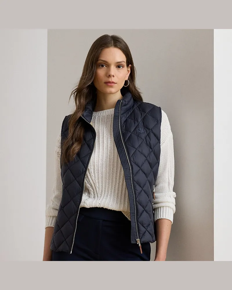 Ralph Lauren Daunenweste mit Rautensteppung Blue