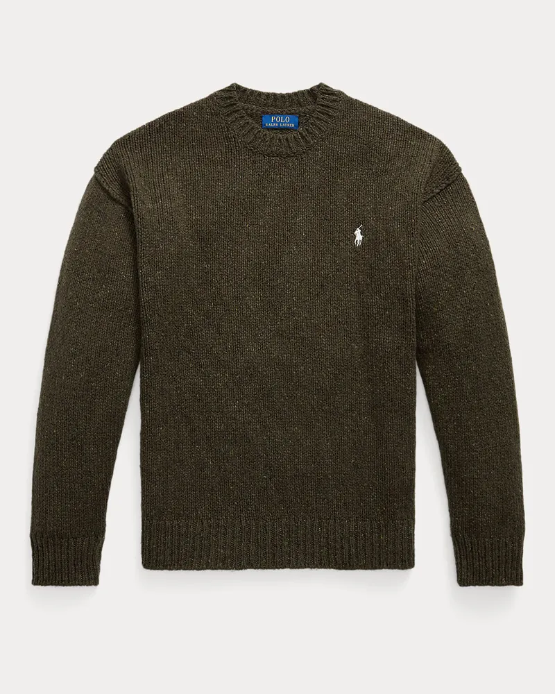 Ralph Lauren Rundhalspullover aus einer Wollmischung Green