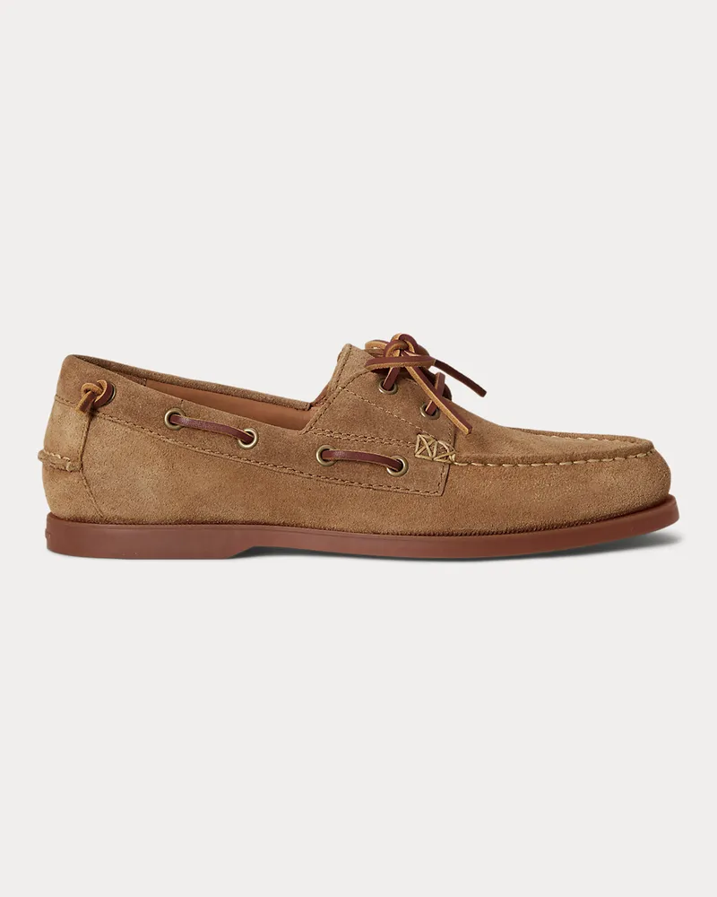 Ralph Lauren Wildleder-Bootsschuh Merton Tan