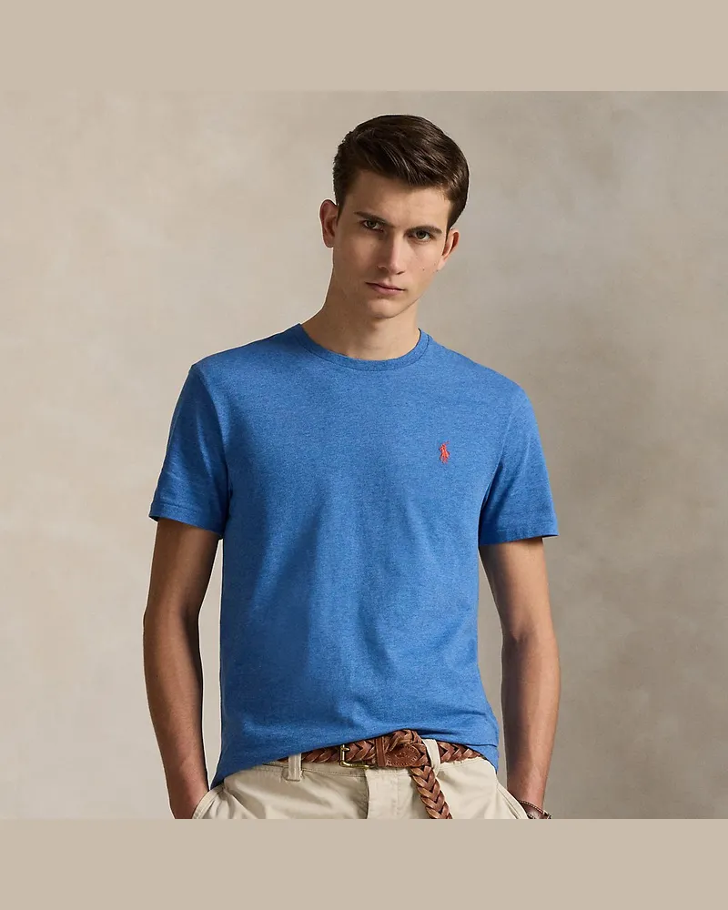 Ralph Lauren Custom-Slim-Fit Jersey-T-Shirt Blue