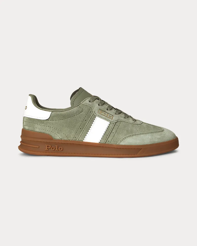 Ralph Lauren Sneaker Heritage Aera aus Wildleder Green