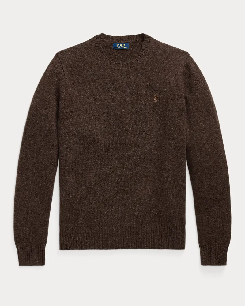 Ralph Lauren Rundhalspullover aus Wolle und Alpaka Brown