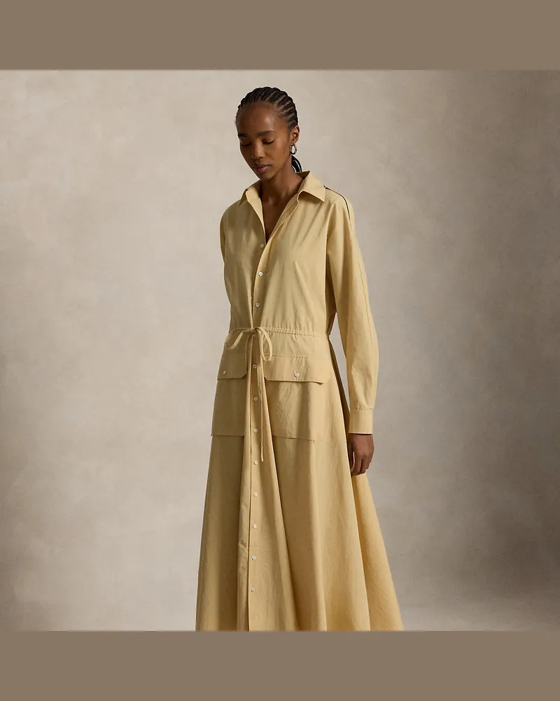 Ralph Lauren Utility-Hemdkleid aus Baumwollsegeltuch Brown
