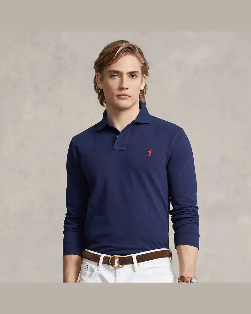 Ralph Lauren Slim-Fit Langarm-Polo aus Piqué Multi