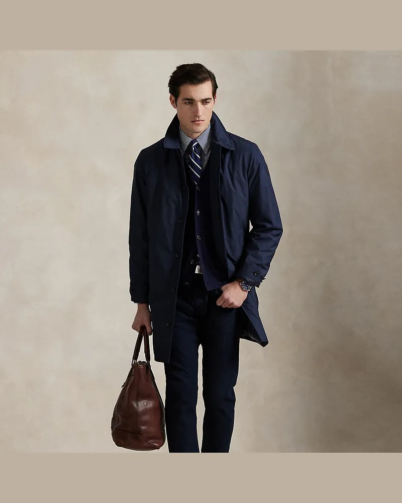 Ralph Lauren Verstaubarer Trenchcoat Blue