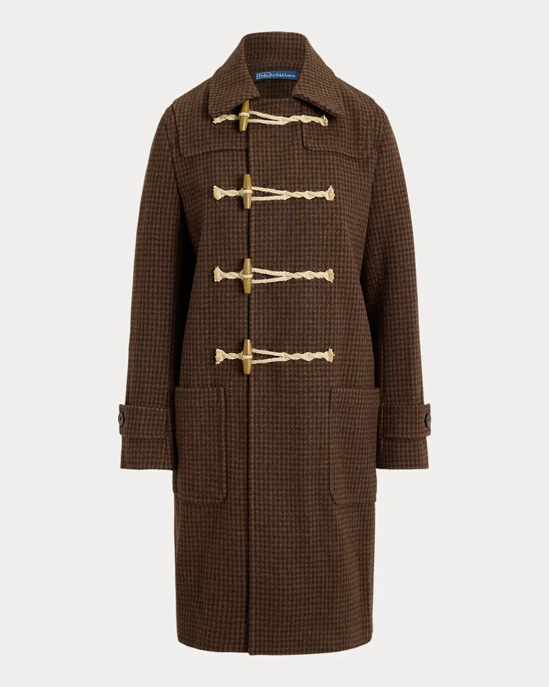 Ralph Lauren Wollmantel mit Knebelverschlüssen Brown