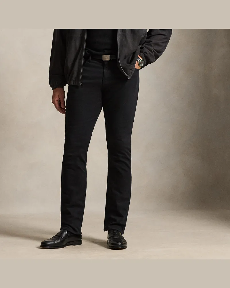Ralph Lauren Große Größen - Gerade Stretchjeans Hampton Black