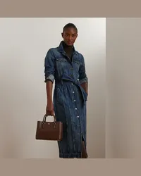 Ralph Lauren Denim-Hemdkleid mit Gürtel Blue