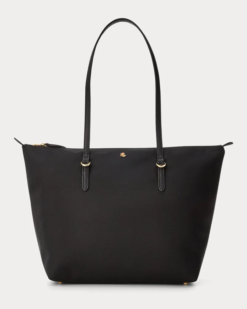 Ralph Lauren Mittelgroße Oxford-Tragetasche Keaton Black