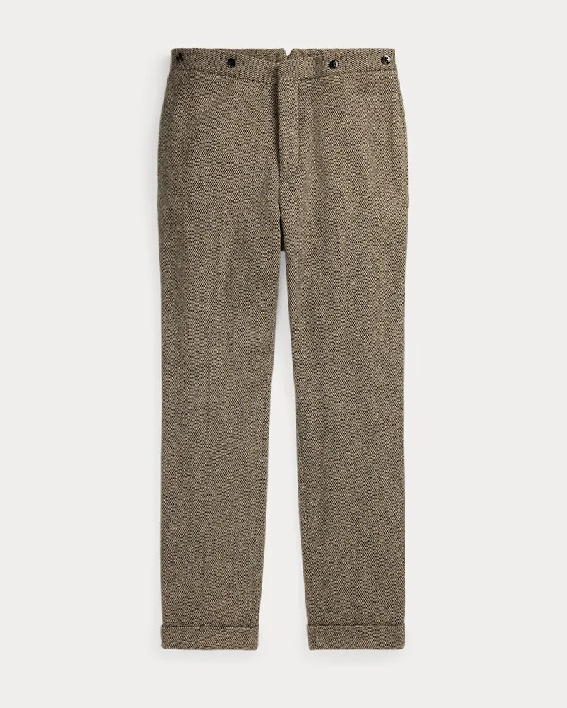 Ralph Lauren Slim-Fit Anzughose aus Woll-Ratière Black
