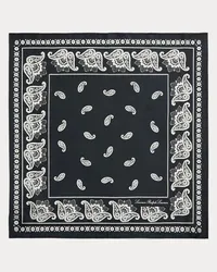 Ralph Lauren Paisley-Bandana aus Habotaiseide Black