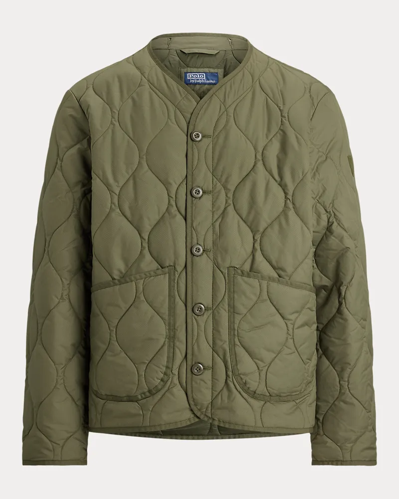 Ralph Lauren Jacquardjacke mit Zwiebelsteppung Green
