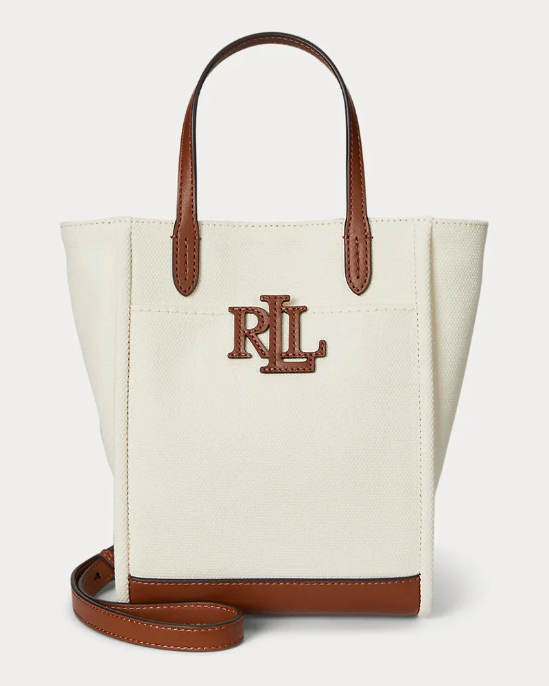 Ralph Lauren Kleine Segeltuch-Tragetasche Cameryn Natural