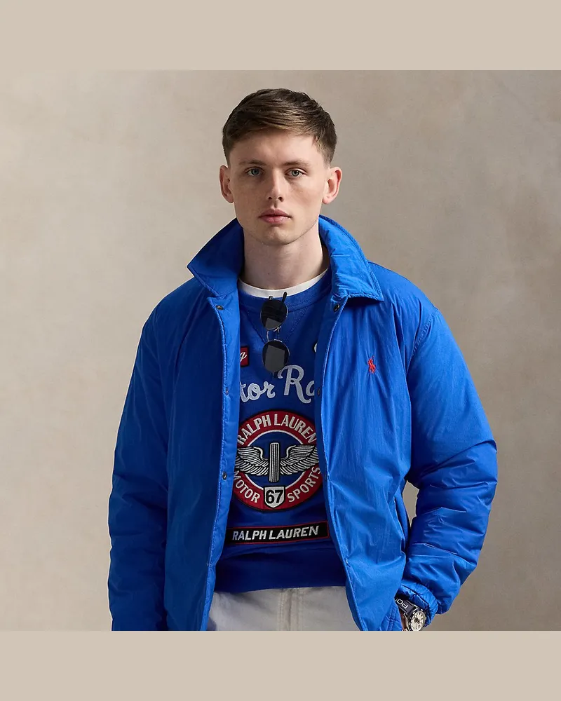 Ralph Lauren Die isolierte Coachjacke Teak Blue