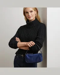 Ralph Lauren Mittelgroße Pochette mit Griff oben Blue