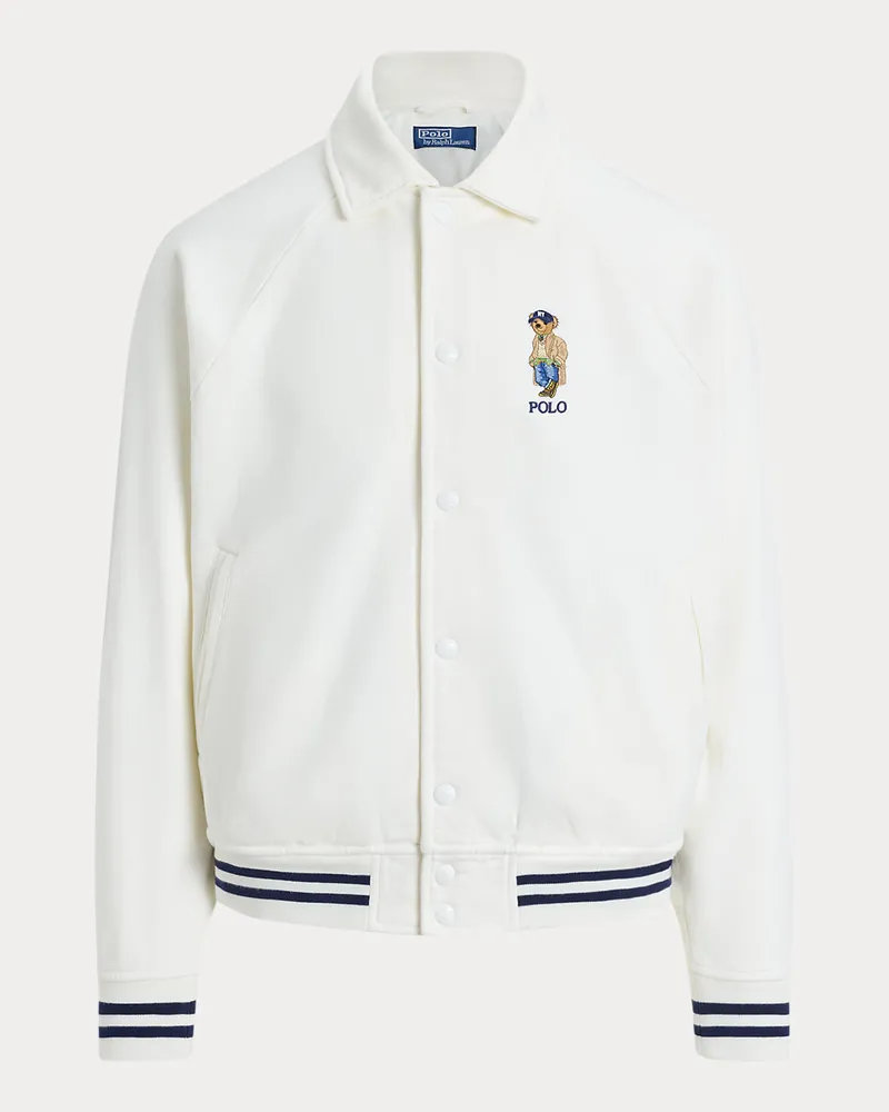 Ralph Lauren Vintage-Fit Jacke Bayport mit Polo Bear Cream