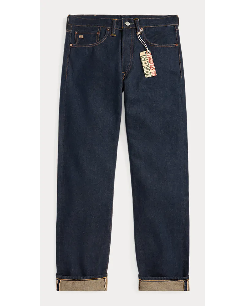 Ralph Lauren Einmal vorgewaschene Straight-Fit-Jeans Blue