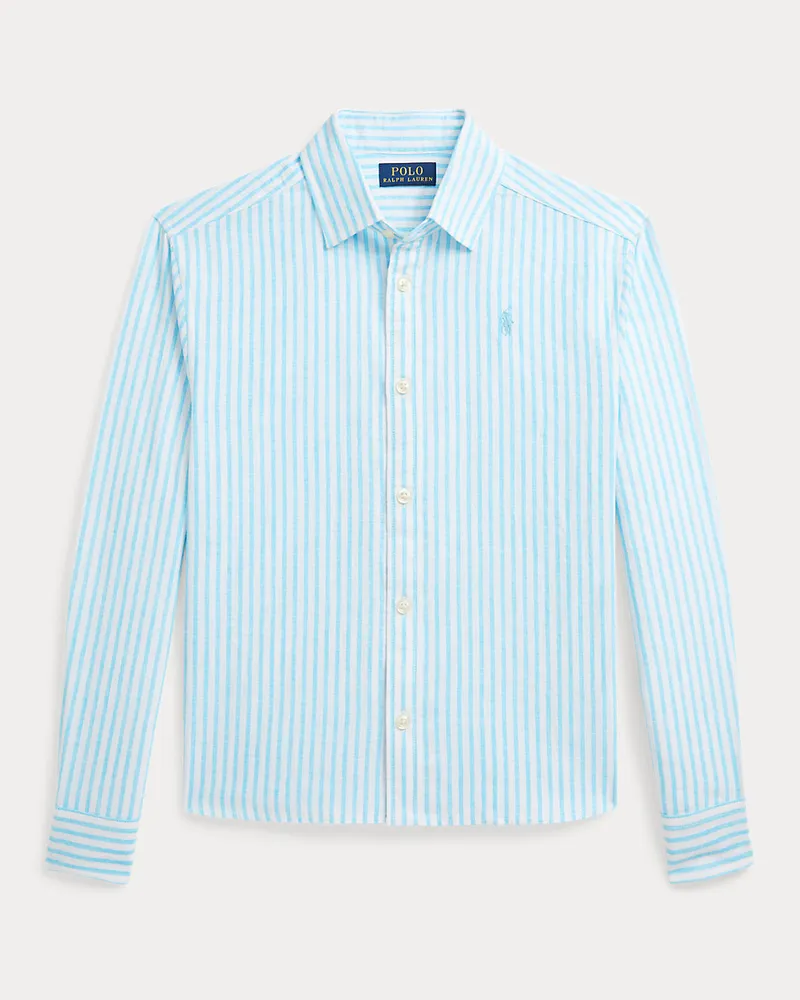 Ralph Lauren Kastenförmiges Hemd mit Streifen Blue