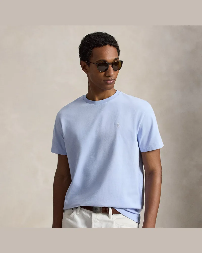 Ralph Lauren Classic-Fit T-Shirt aus Jersey Blue