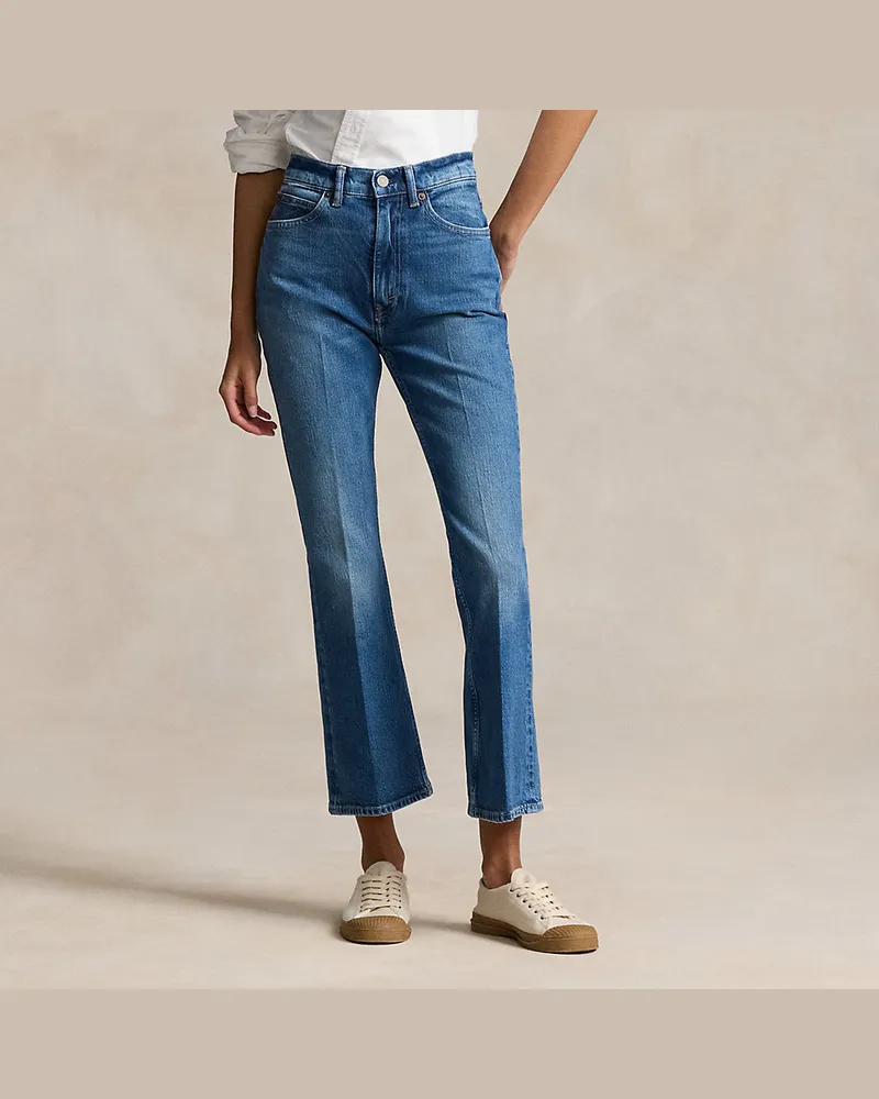 Ralph Lauren Ausgestellte Jeans in 3/4-Länge Blue