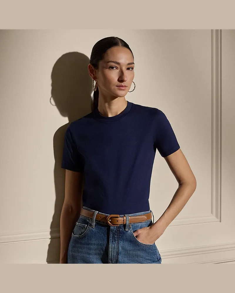 Ralph Lauren T-Shirt Hallie aus Baumwolljersey Blue