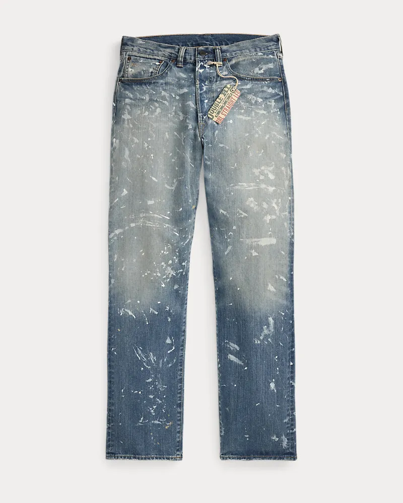 Ralph Lauren Straight-Fit Jeans Fenimore im Used-Look Blue