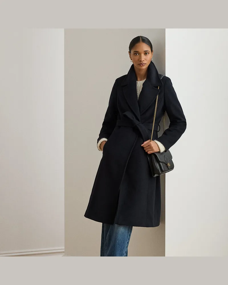 Ralph Lauren Mantel mit Bindegürtel Blue