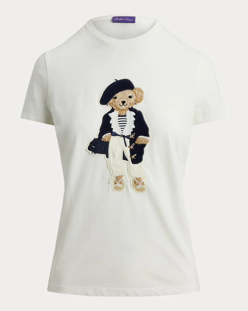 Ralph Lauren T-Shirt mit Pre-Spring Polo Bear Cream