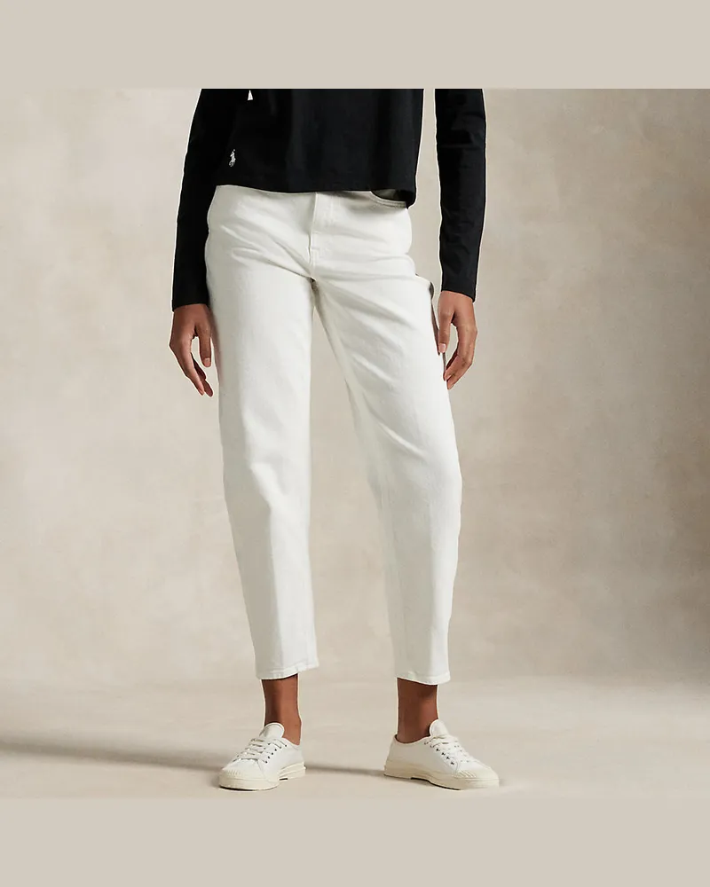 Ralph Lauren Curved-Tapered-Fit Jeans White