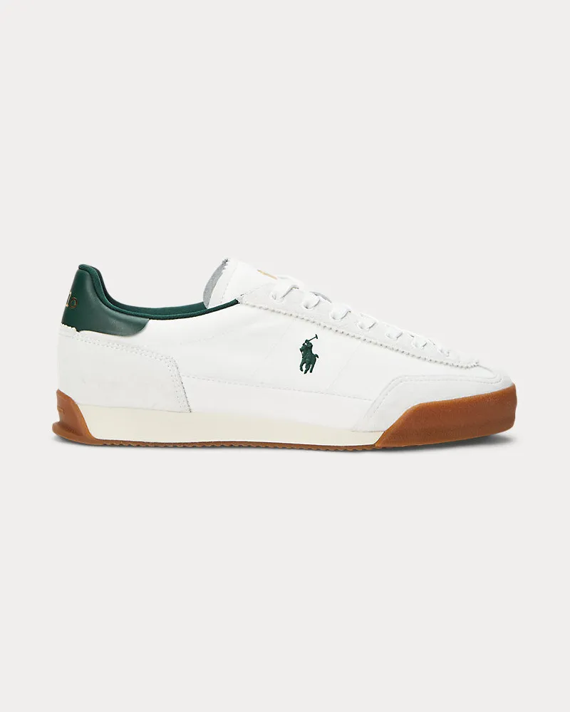 Ralph Lauren Wildleder-Segeltuch-Sneaker Hester Cream