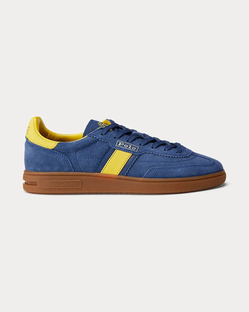 Ralph Lauren Sneaker Bedford aus Wildleder Blue