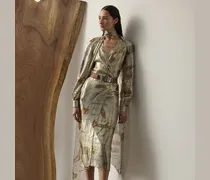 Frottee-Cocktailkleid mit Reitsportmotiv