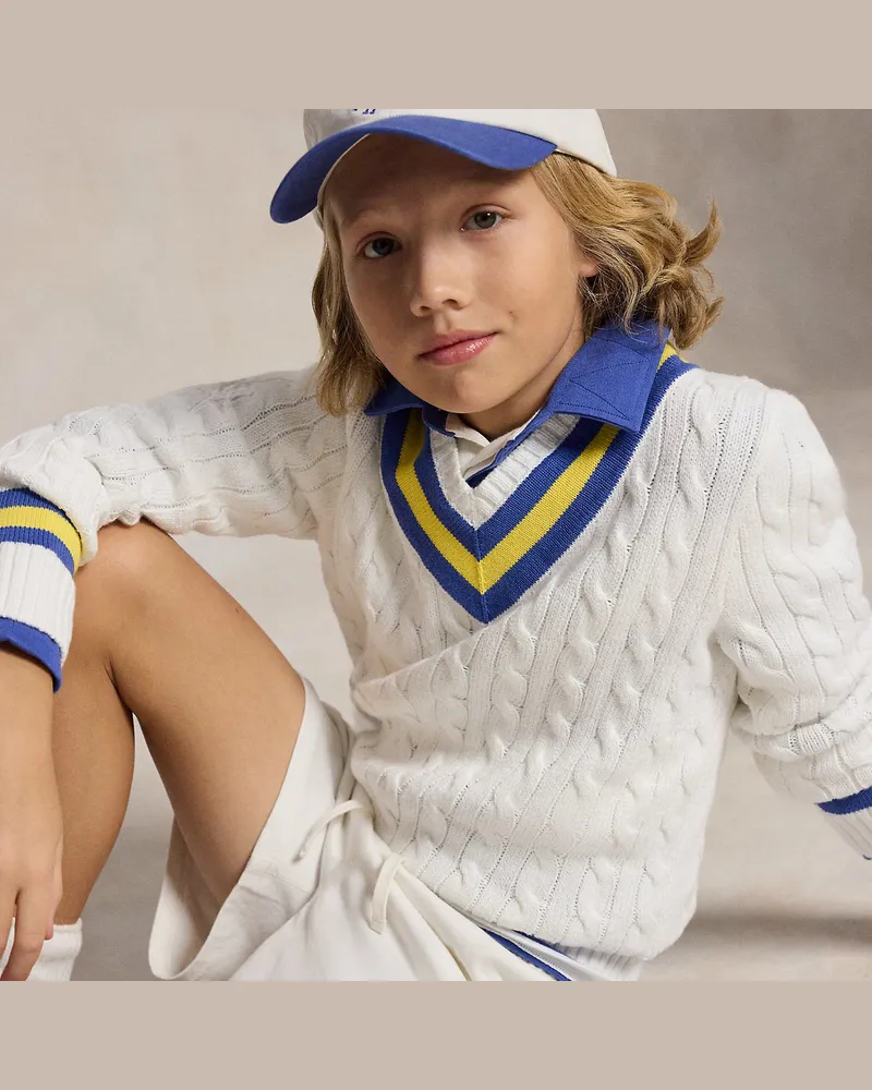 Ralph Lauren Baseballkappe aus Baumwollchino mit Logo Multi