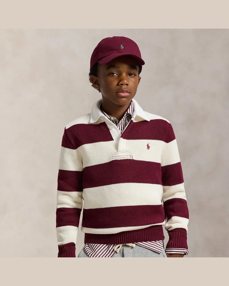 Ralph Lauren Gestreifter Rugbypullover aus Baumwolle Multi