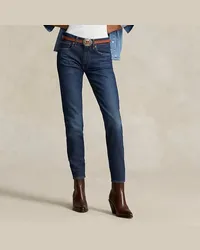 Ralph Lauren Super-Slim-Jeans mit mittlerer Leibhöhe Blue