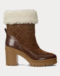 Ralph Lauren Wildleder-Stiefelette Coraline Brown