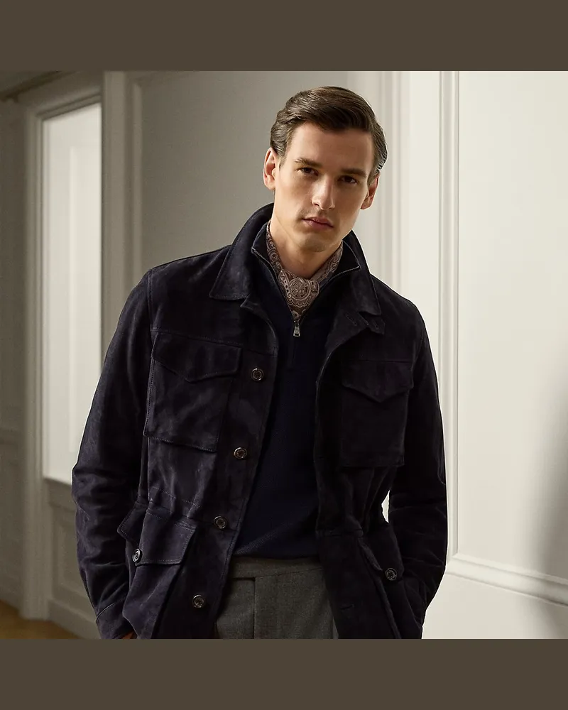 Ralph Lauren Feldjacke Crawford aus Wildleder Blue