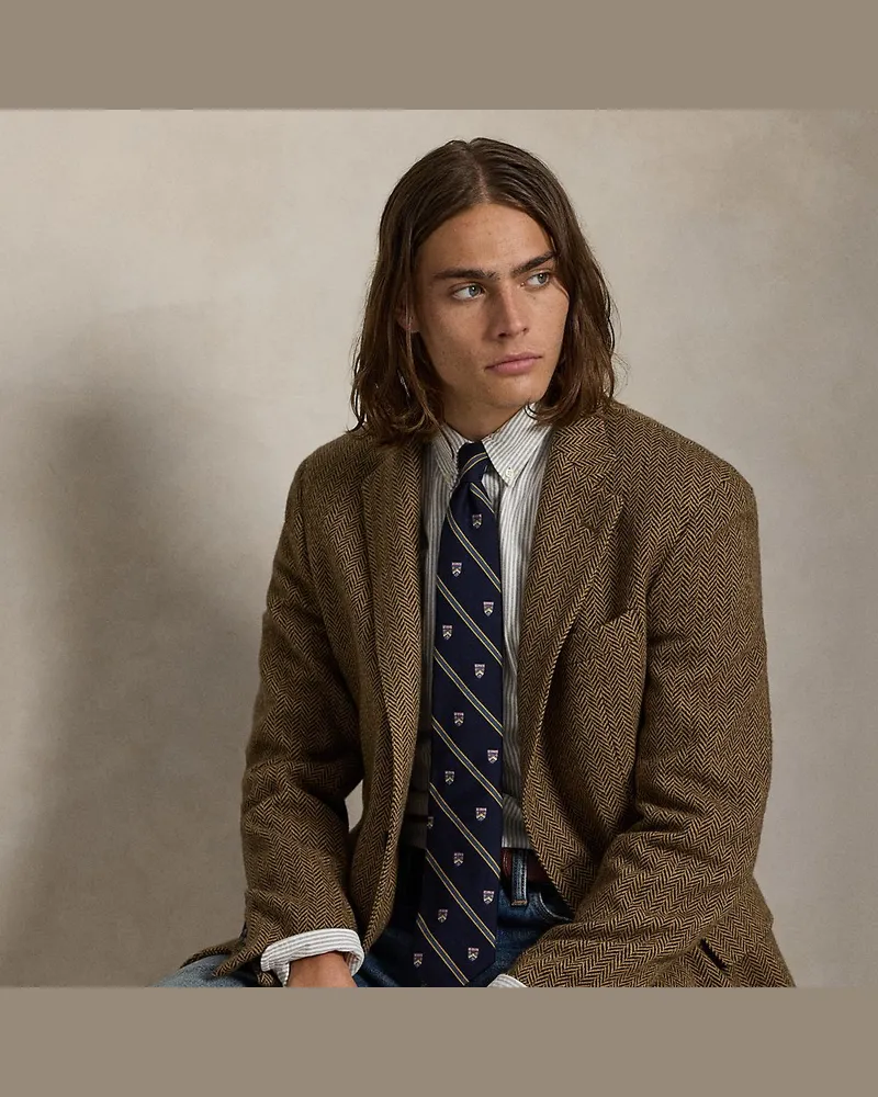 Ralph Lauren Slim-Fit Oxfordhemd mit Streifen Brown