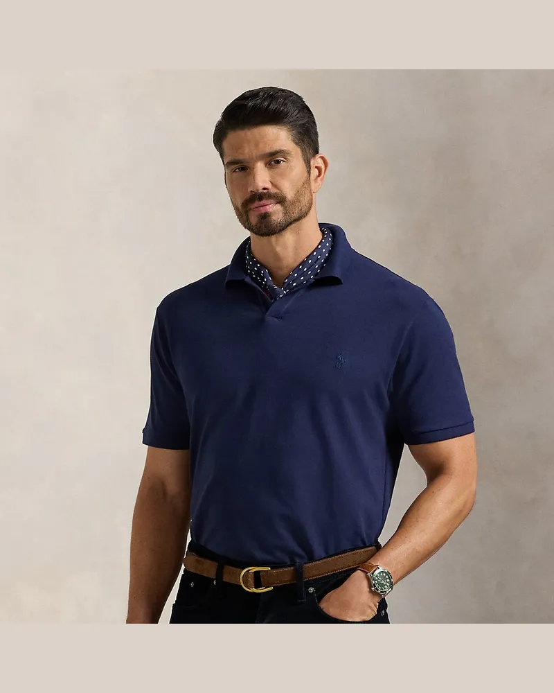 Ralph Lauren Große Größen - Poloshirt aus Stretchpiqué Blue