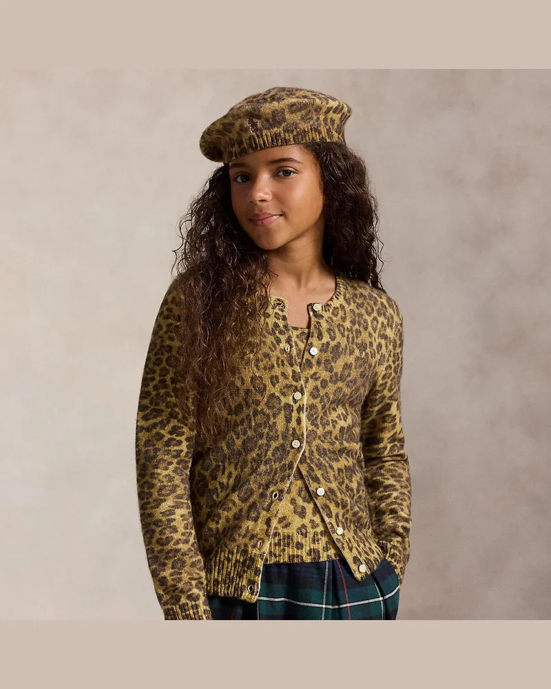 Ralph Lauren Woll-Kaschmir-Cardigan & Tanktop Brown
