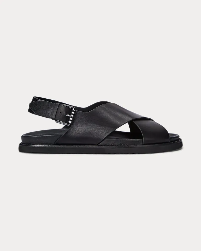Ralph Lauren Sandale Zane aus Leder Black