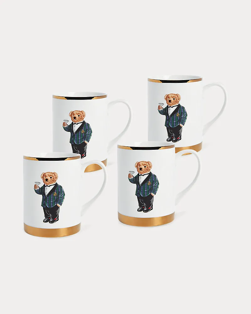 Ralph Lauren Home Becher-Geschenkset Thompson mit Polo Bear Red